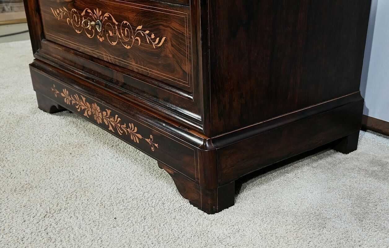 photo vintage Small Commode Marquetry, Charles X Period – Early 19th Century