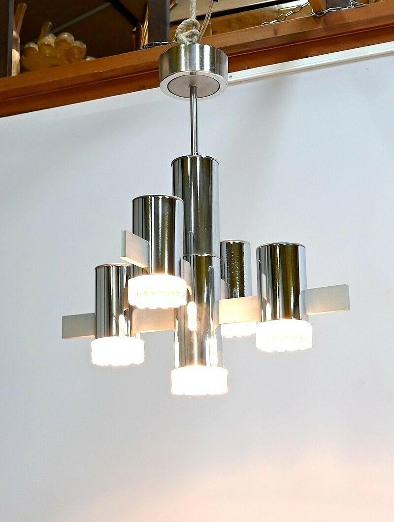 Modernist Chandelier, Gaetano Sciolari, Italy – 1960 photo furniture