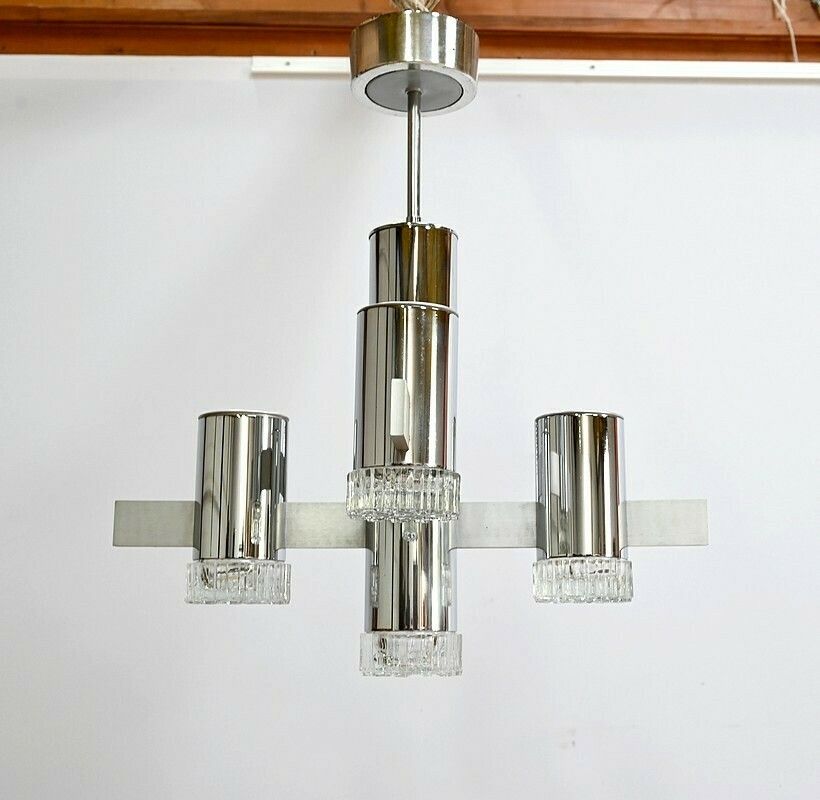 Modernist Chandelier, Gaetano Sciolari, Italy – 1960 photo Lighting
