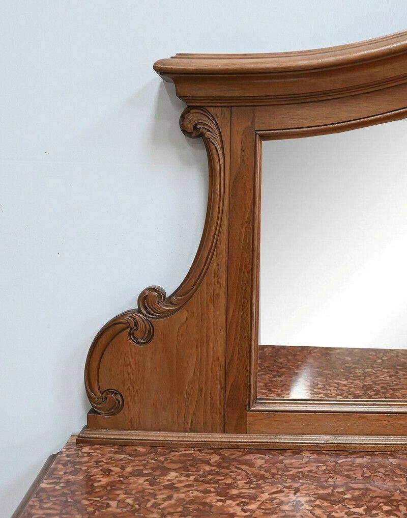 Walnut Serving Buffet, Louis XV Style – Early 20th Century photo vinterior