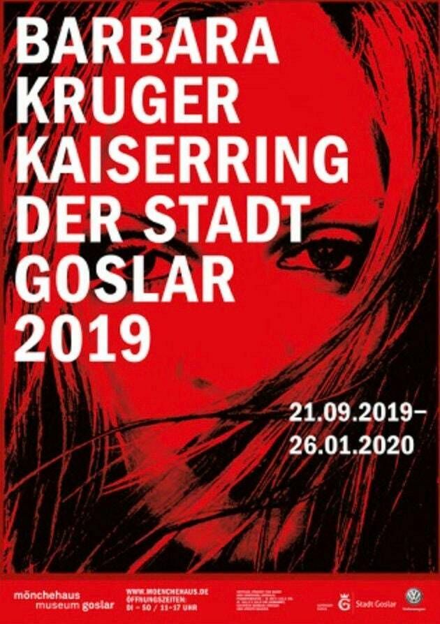 Original Barbara Kruger Exhibition Poster   Kaiserringträgerin Der Stad   Authentic Museum Print Female Conceptual Artist Supreme