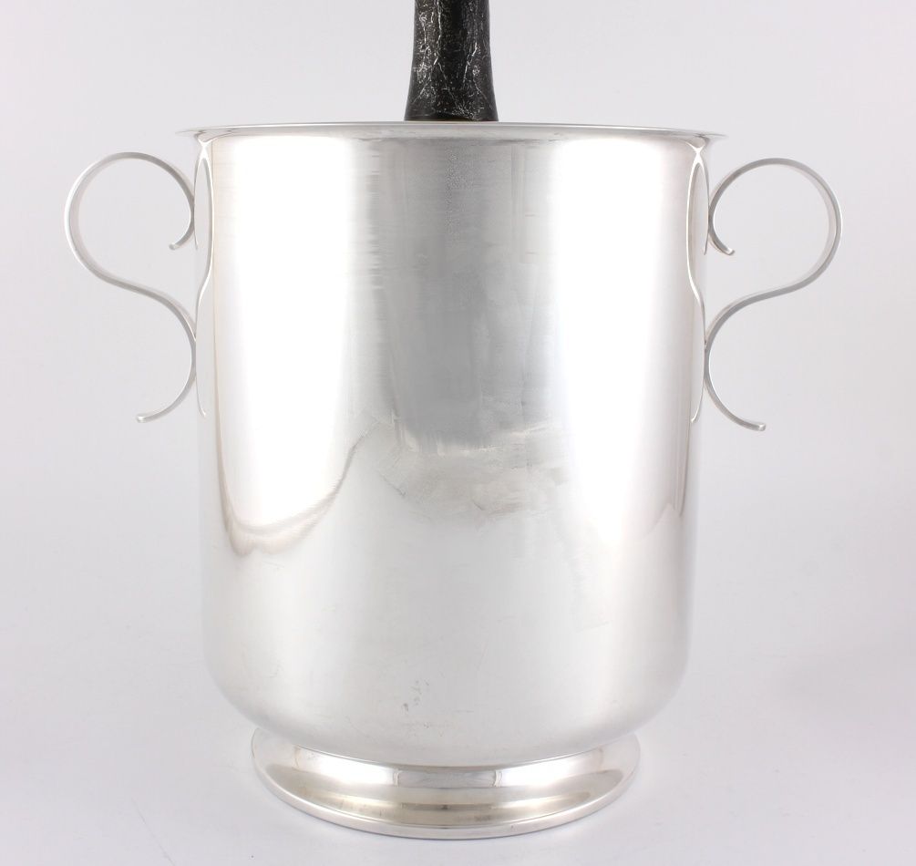 Christofle Silver Plate Champagne Cooler. French Wine Ice Bucket. C1930.
