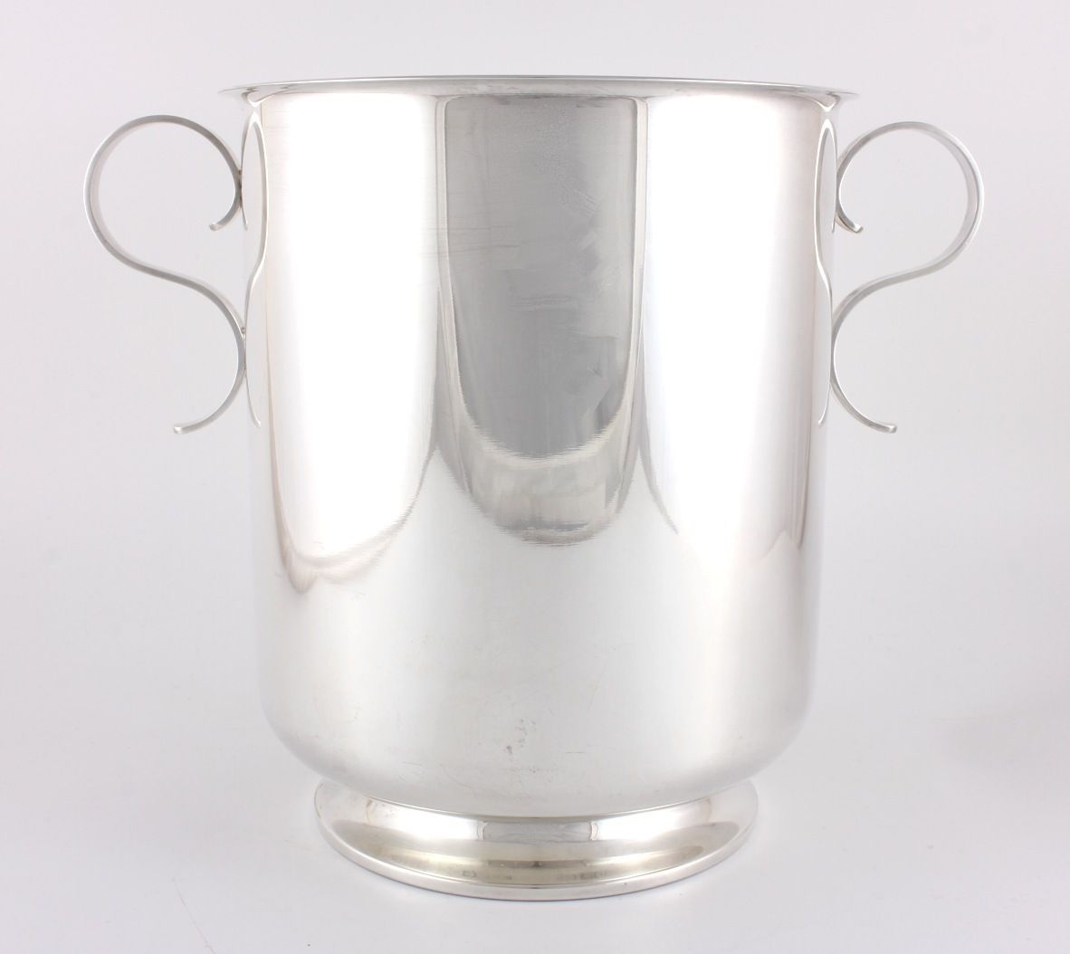 Christofle Silver Plate Champagne Cooler. French Wine Ice Bucket. C1930. photo for sale