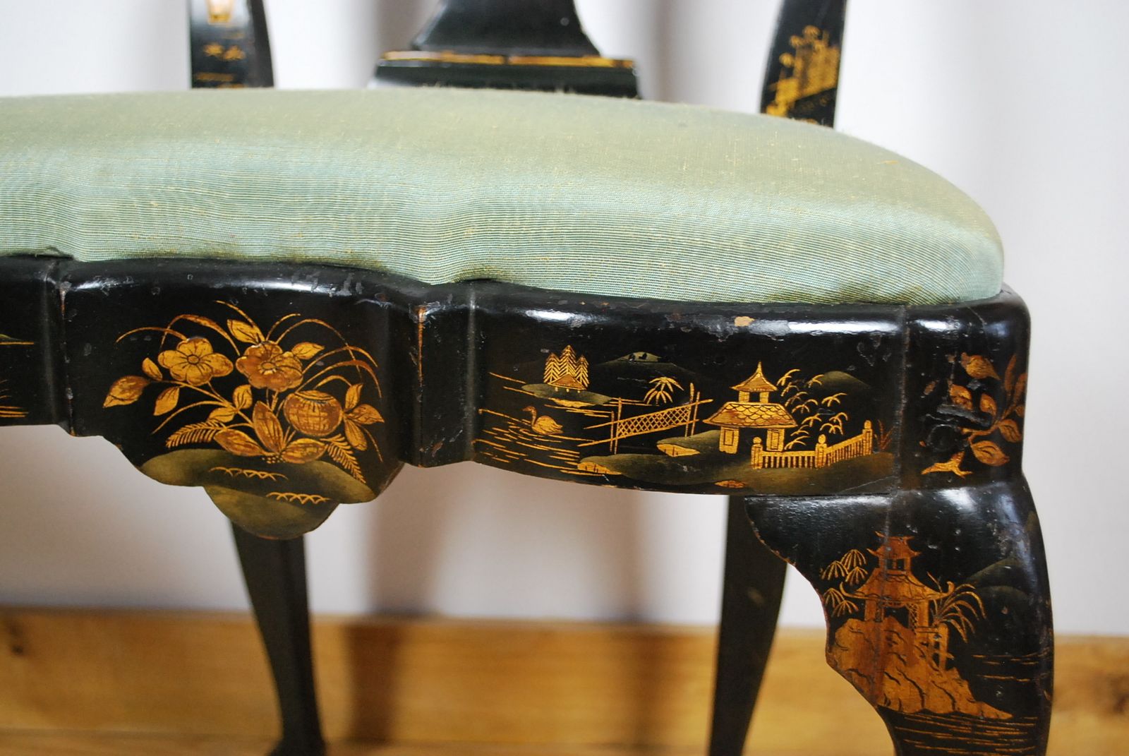 Set Of Six Japanned /Lacquered Chairs photo for sale