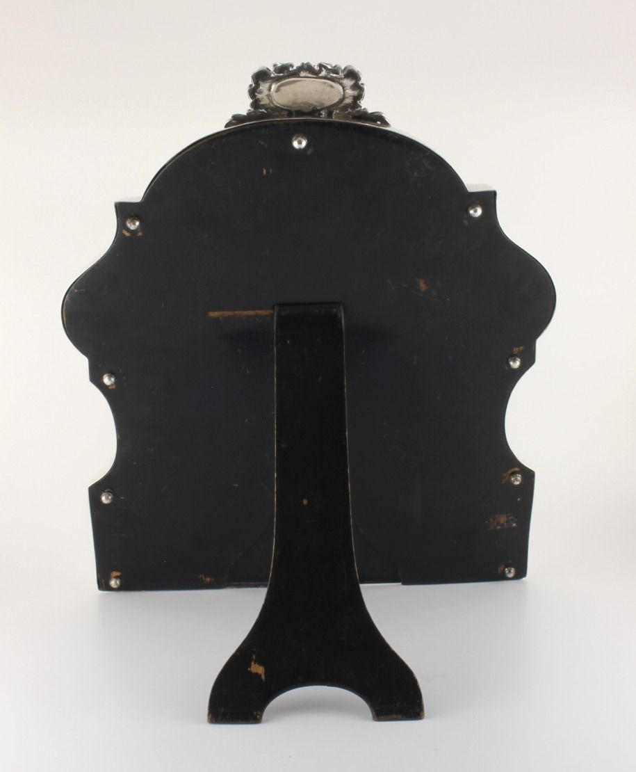 German 900 Silver Easel Dressing Table Mirror. Elimeyer Dresden. C1900. photo vinterior