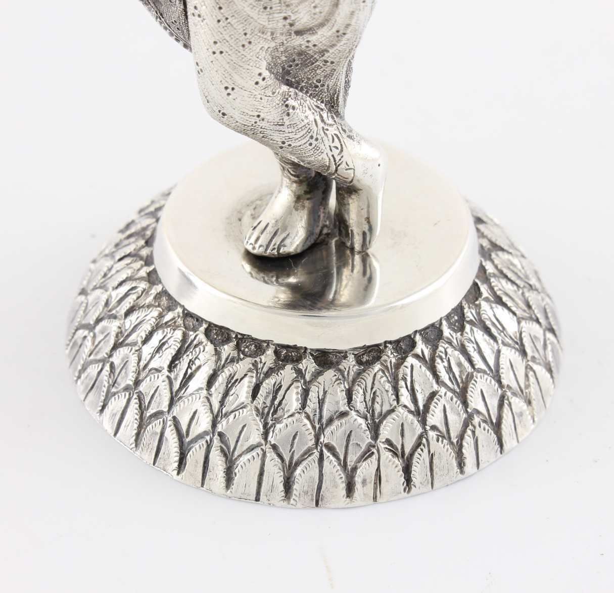 Indian Silver Figure Menu Holders. Photo Card Clips. Tp Dass Calcutta. C1880. photo 615.0