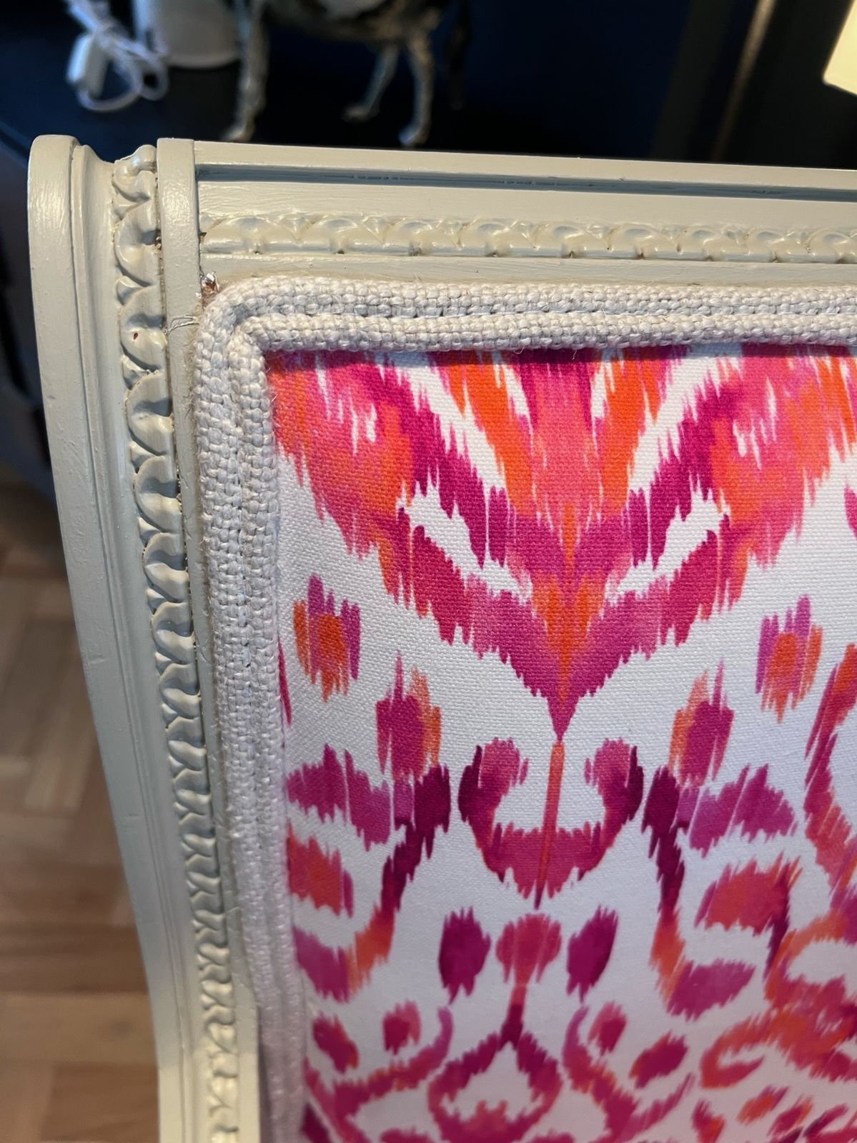 Carved Wood And Upholstery Armchair photo buy