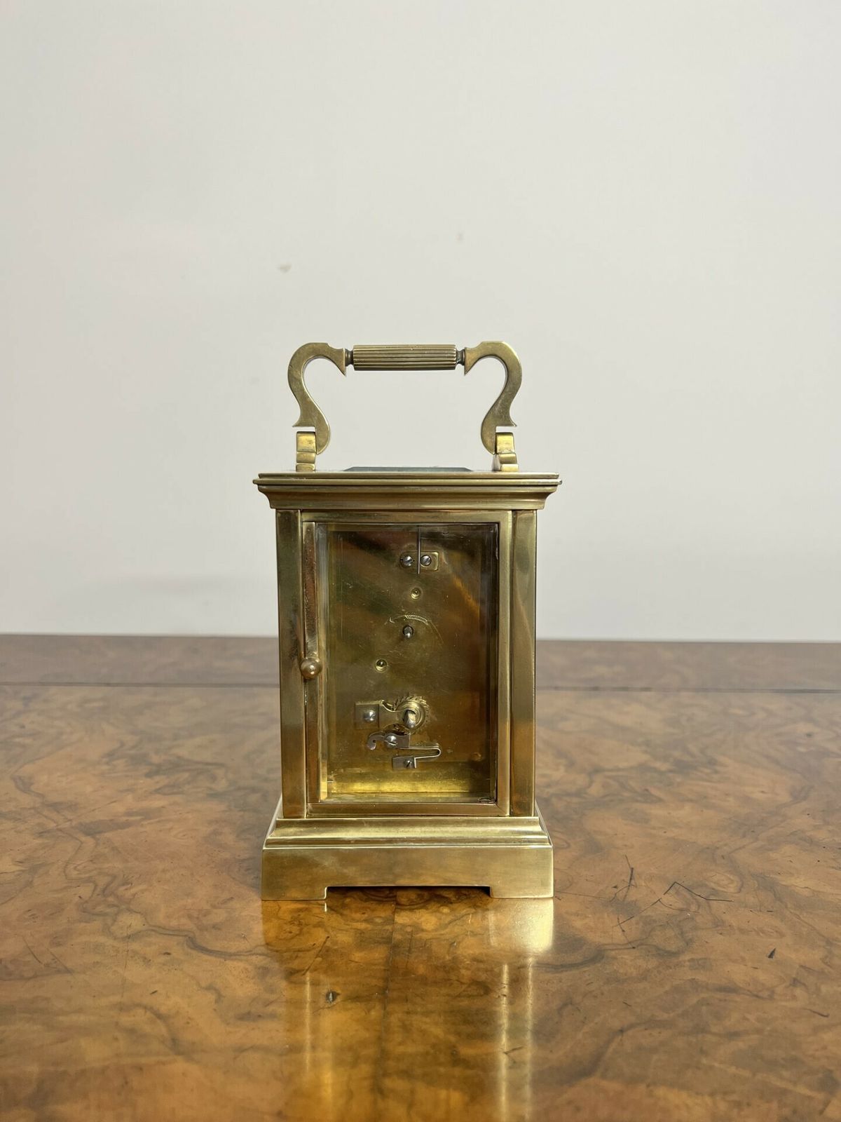 Stunning Quality Antique Large French Brass Carriage Clock photo vinterior