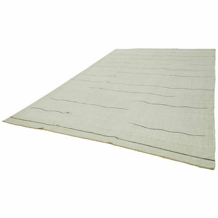 Turkish Oriental White Hemp Kilim Rug 283 X 414 Cm photo for sale
