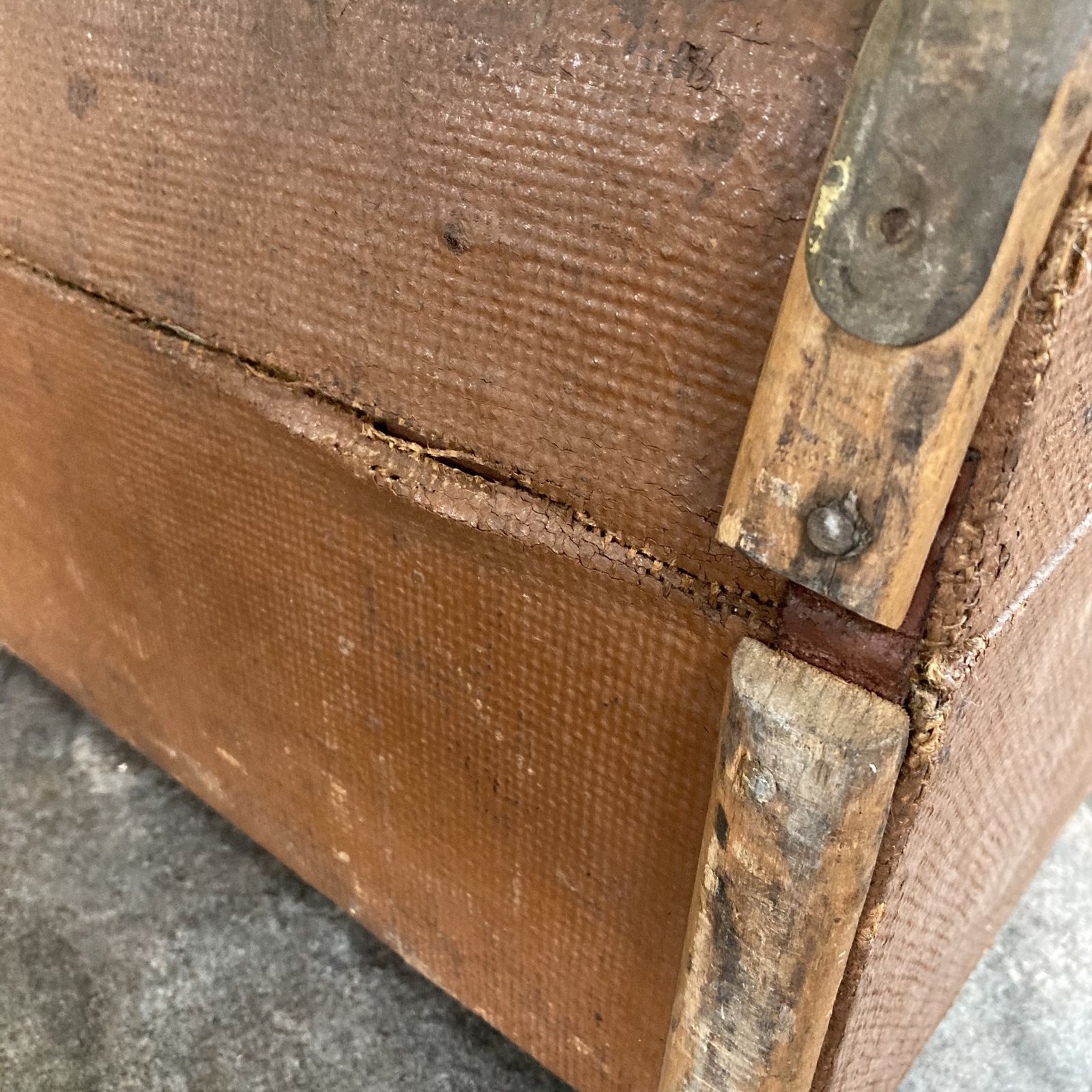 Characterful Antique Bentwood Steamer Trunk / Suitcase / Luggage / Travel Shop Display photo for sale