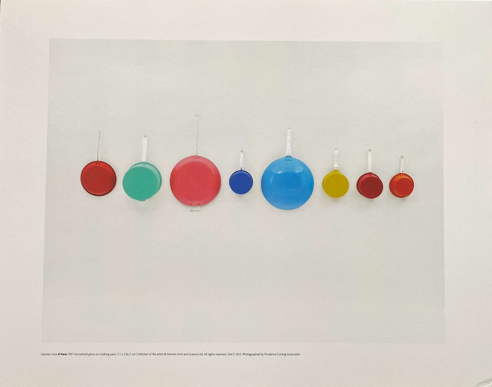 Original Damien Hirst Exhibition Print   8 Pans   Authentic Museum Poster From His 2012 Tate Modern Retrospective