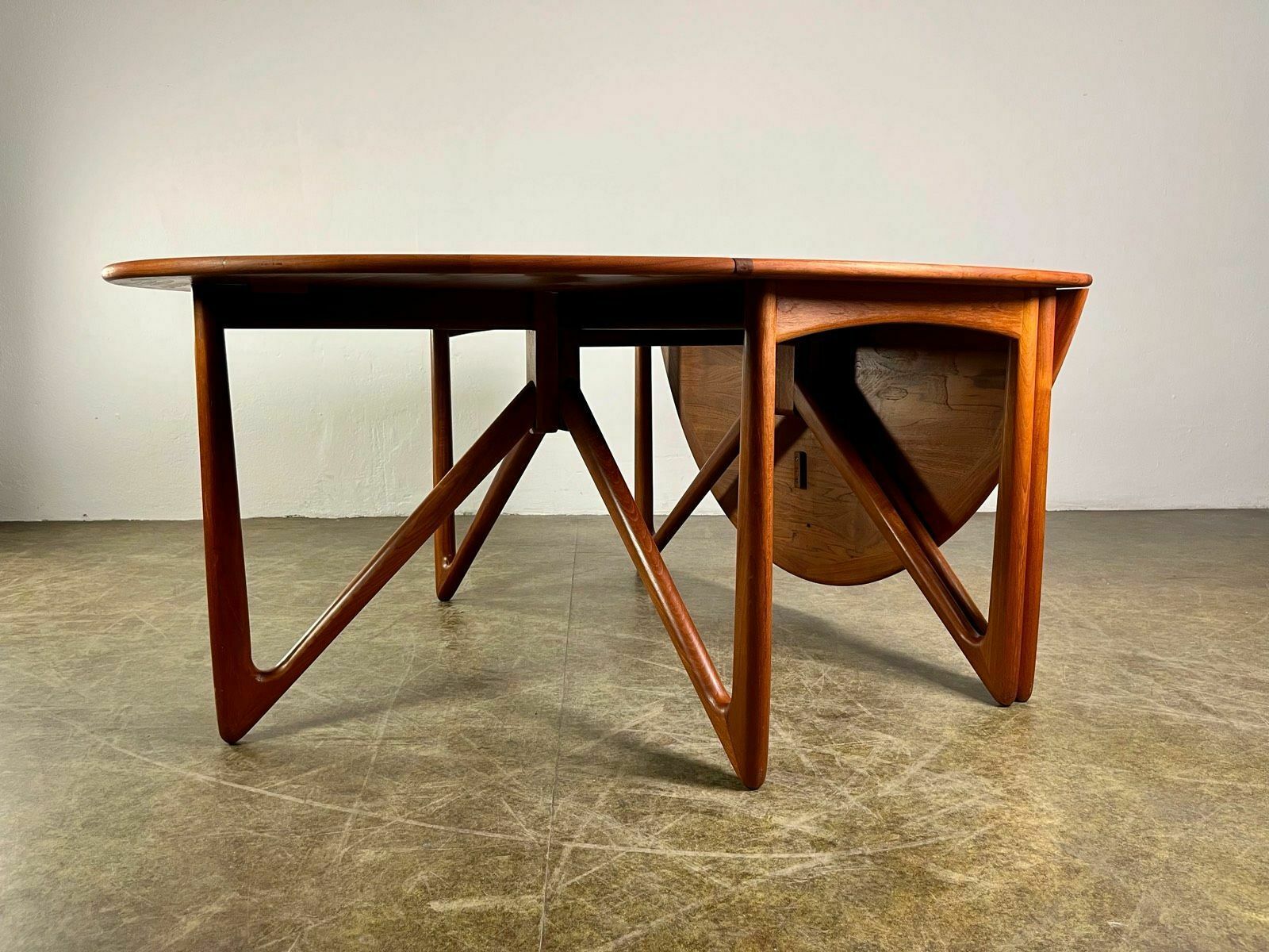 Dining Table Kurt østervig Gateleg Teak Mid Century photo Furniture