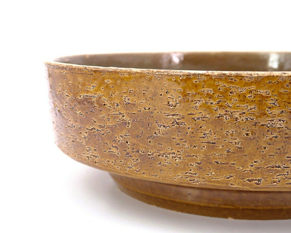 Large Ceramic Planter, 1950s / Vintage, Brown Kaki, Cactus Plant Stand, Pieter Groeneveldt photo 196.0