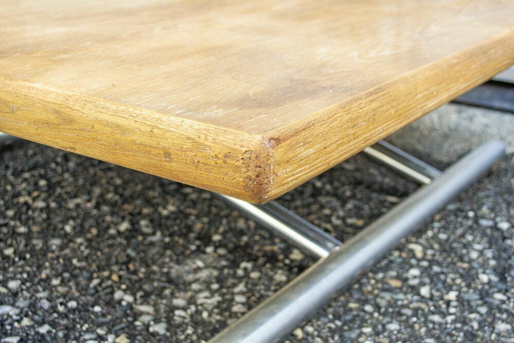 Adjustable Table In Metal And Wood, Italy, 1960s photo furniture