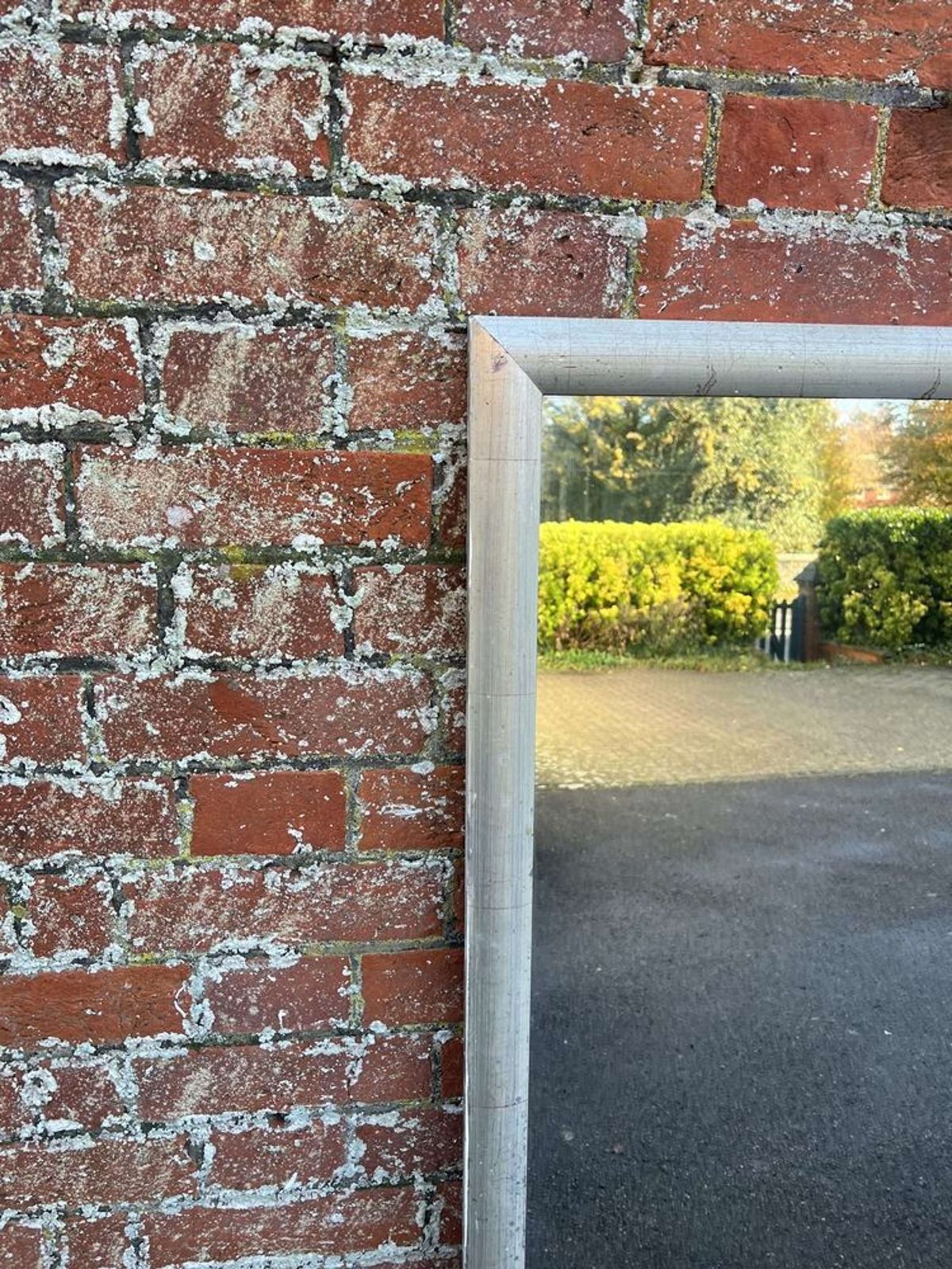 A Wonderful Large Late 20th Century Silvered Bistro Mirror. photo furniture