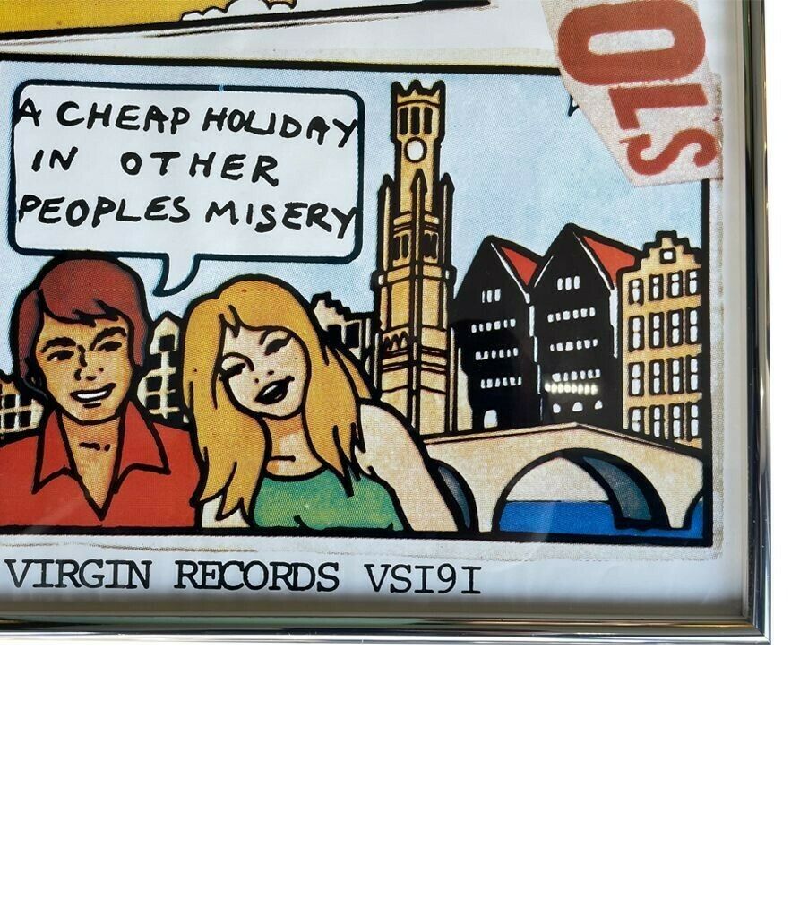 photo for sale An Orignal Promotional Poster For The Sex Pistols "Holidays In The Sun" By Jamie Reid.