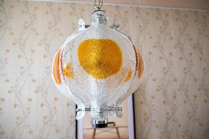 photo furniture Mid Century Modern Murano Glass Chandelier By Mazzega Murano, Italy, 1970s