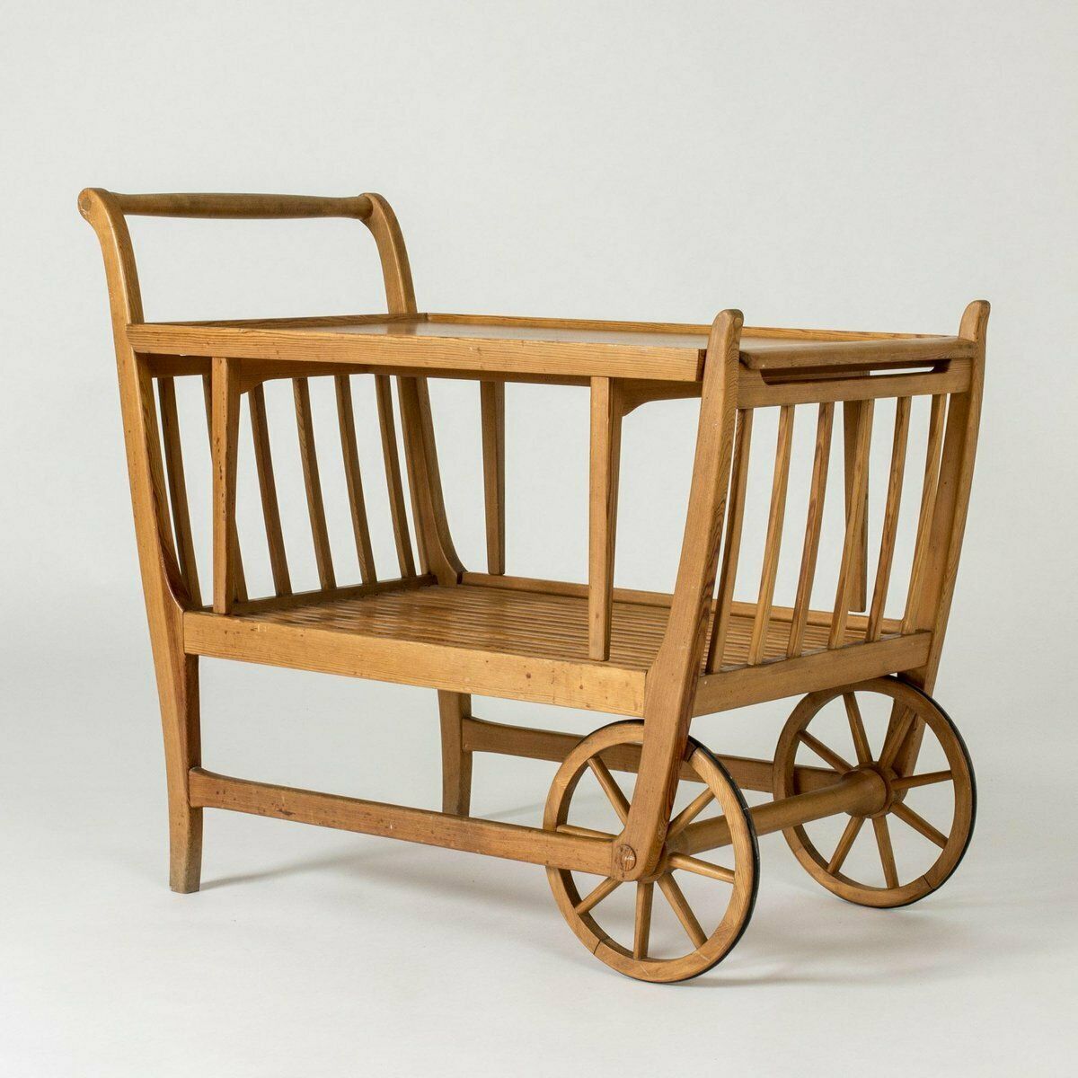 Kalas Skrindan Serving Cart By Carl Malmsten, 1940s photo for sale