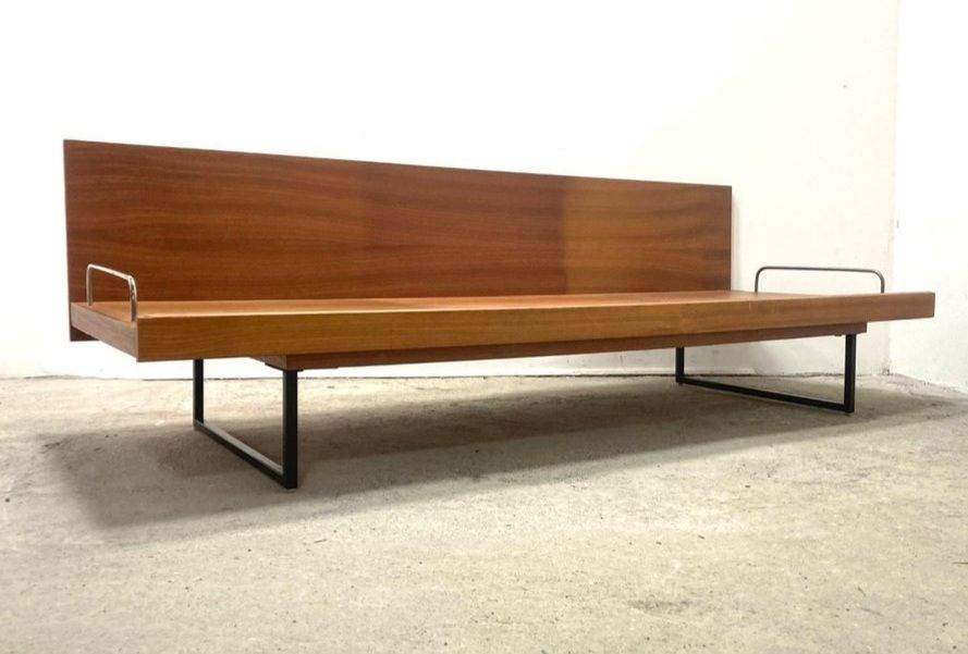 Czech  2 Seater Sofa & Daybed In Mahogany By Drevotex 1970s photo 1900.0