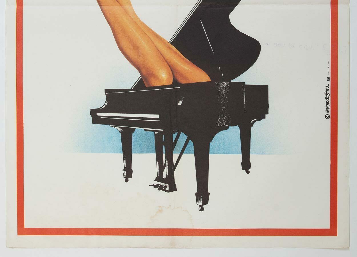 Original Film Poster, Just A Step From A Murder To A Lie, Alexej Jaroš, 1982, Genuine Czech Vintage Print photo for sale