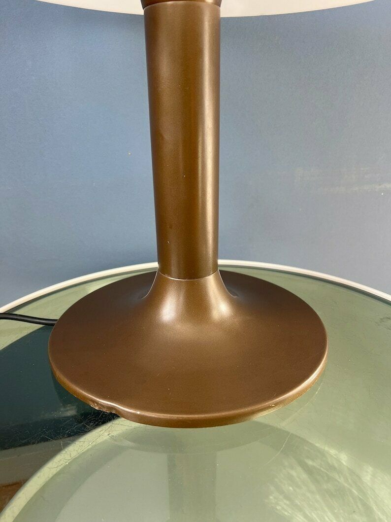 Brown And White Space Age Mid Century Mushroom Table Lamp photo buy