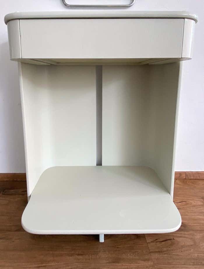 1600.0 Mid Century Modern White Wood Wardrobe Set By Carlo De Carli For Fiarm, 1970s photo