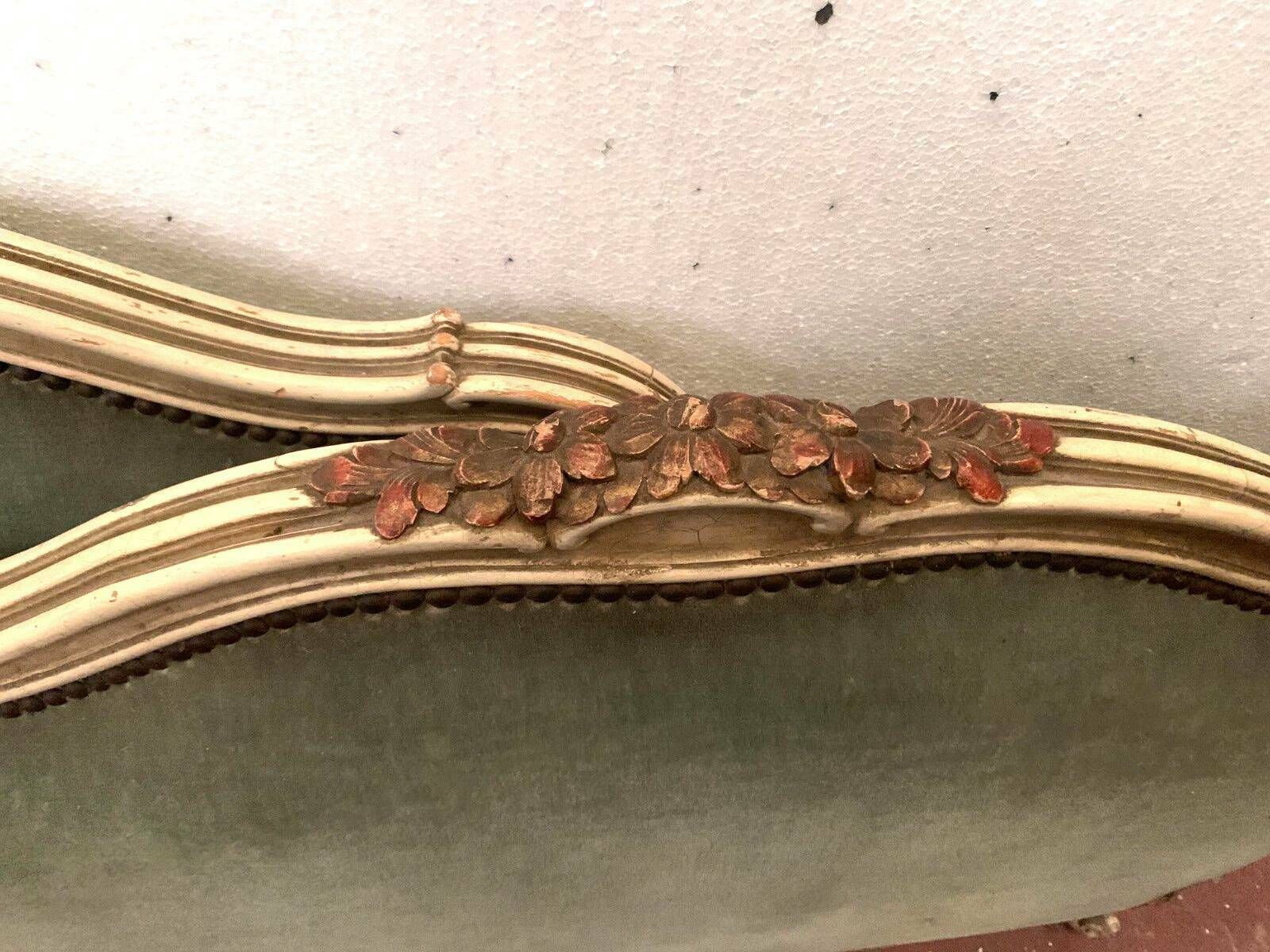 Bench Daybed In Lacquered And Gilded Wood 20th Century photo 647.821125