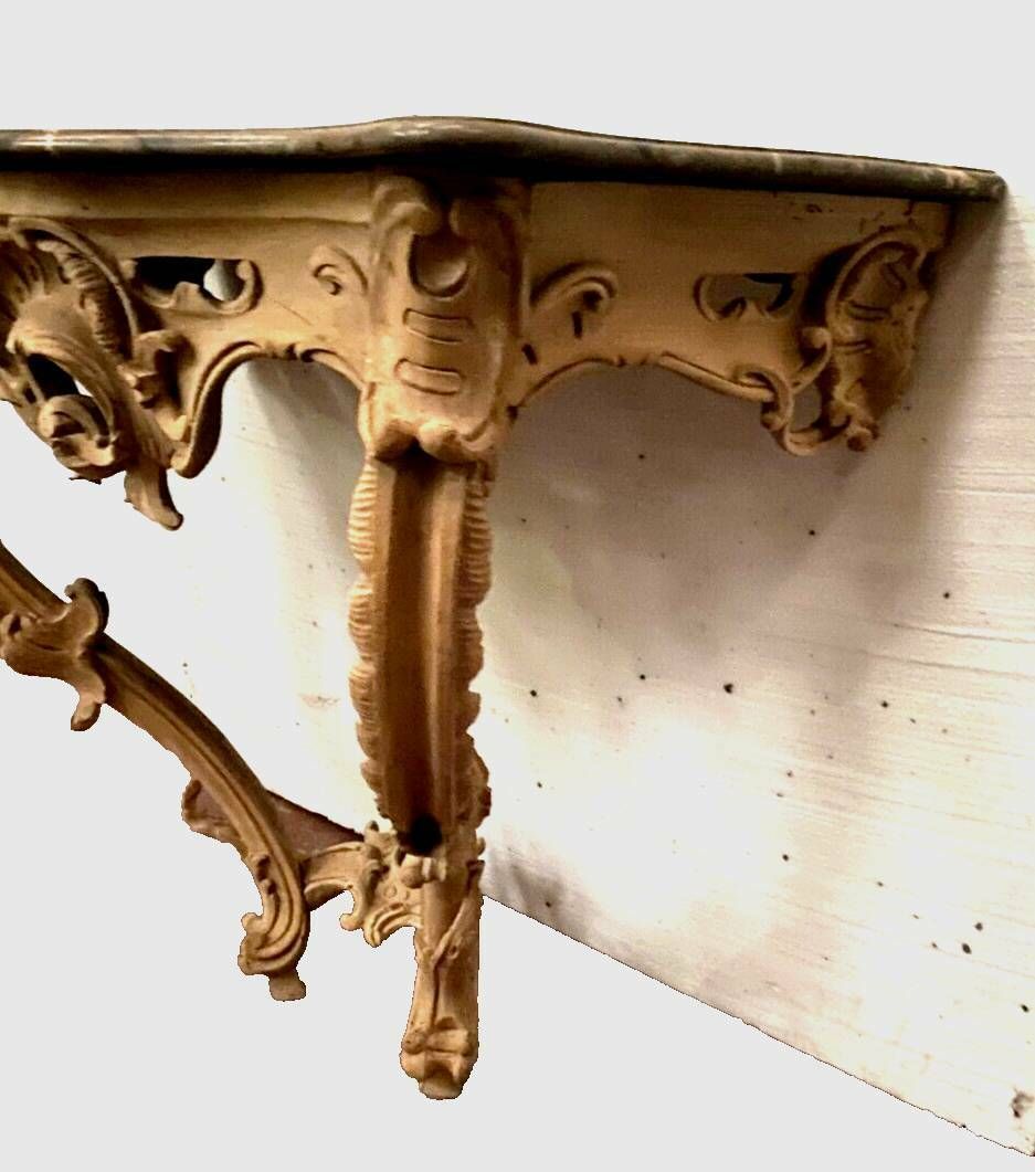 Louis XV Style Console In Natural Wood 19th Century photo vinterior