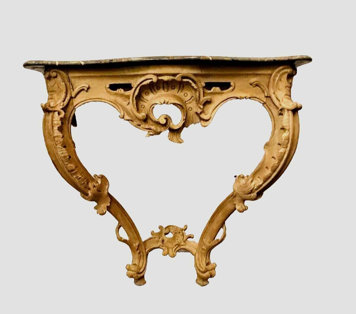 photo for sale Louis XV Style Console In Natural Wood 19th Century