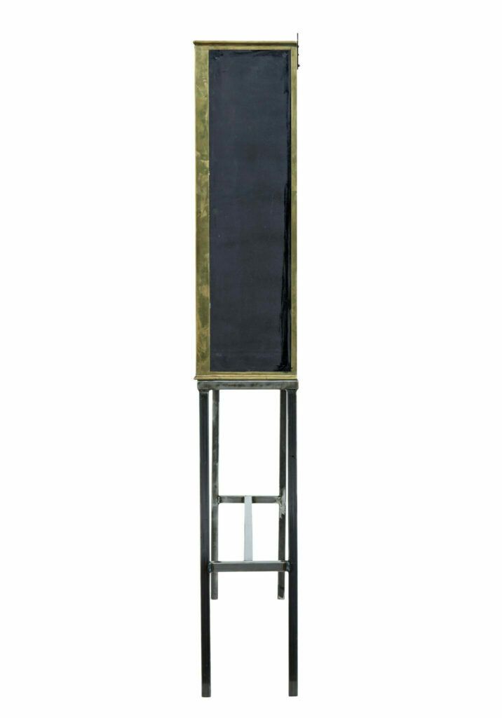 French 1920’s Brass Glazed Shop Display Cabinet By Siegel photo furniture