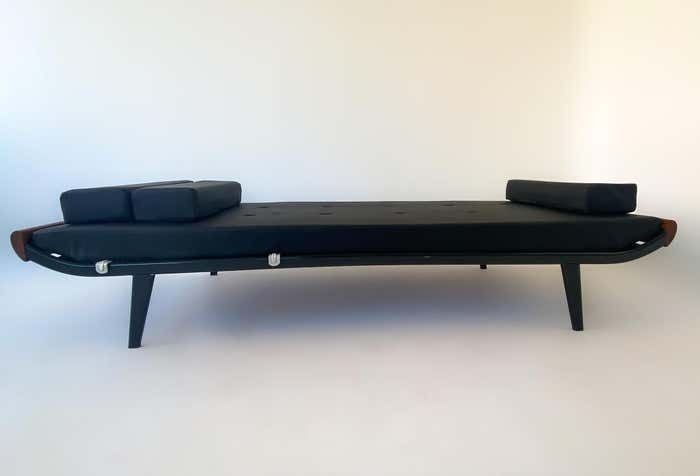Mid Century Modern Black Cleopatra Daybed By Dick Cordemeijer For Auping photo Furniture