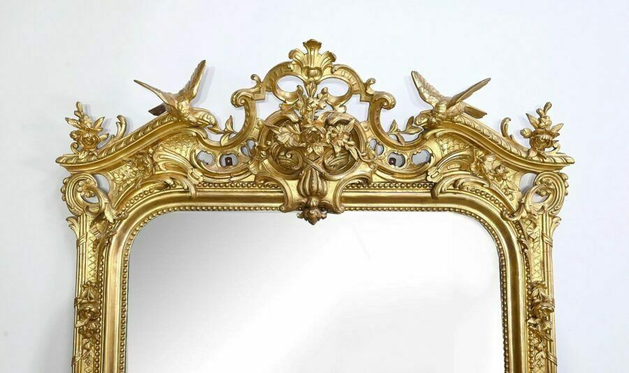 Important Louis XV Mirror In Gilded Wood – Early 19th Century photo 9926.20967722
