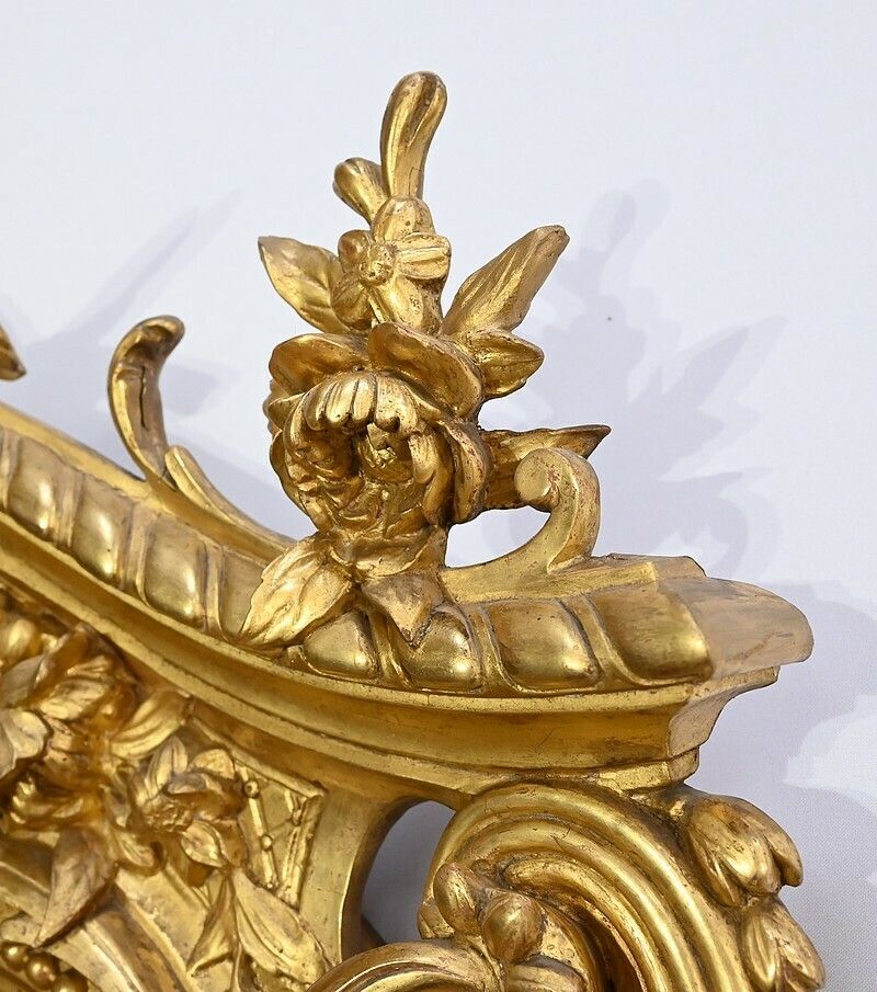 photo buy Important Louis XV Mirror In Gilded Wood – Early 19th Century