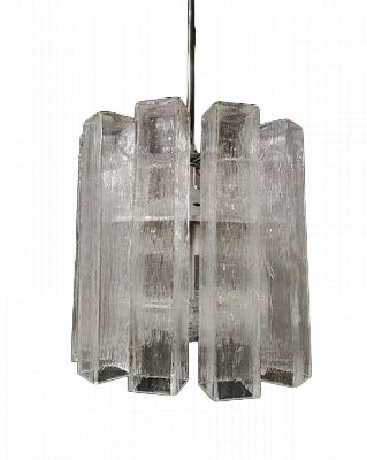 Murano Glass Chandelier Attributed To Doria Leuchten, 1980s