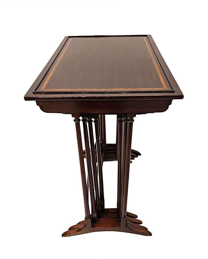 A Fabulous Edwardian Nest Of Four Inlaid Tables photo buy