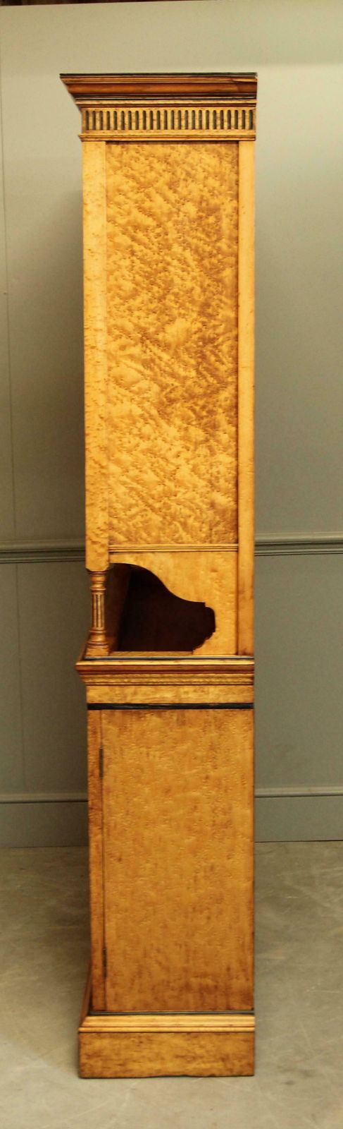 Victorian Bird's Eye Maple Display Bookcase photo 4250.0