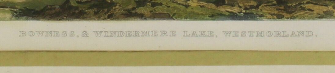 Engraving By William Le Petit After Thomas Allom. Bowness & Windemere Lake photo Art