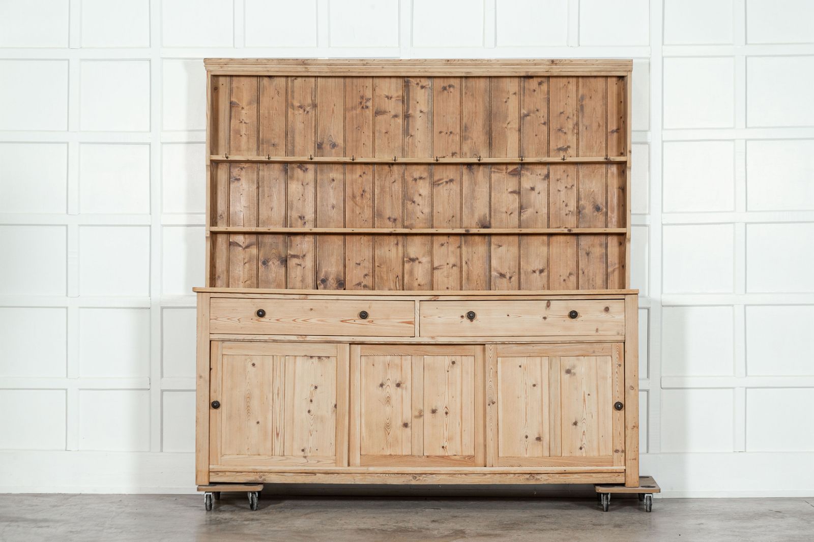 Large 19thc English Pine Dresser