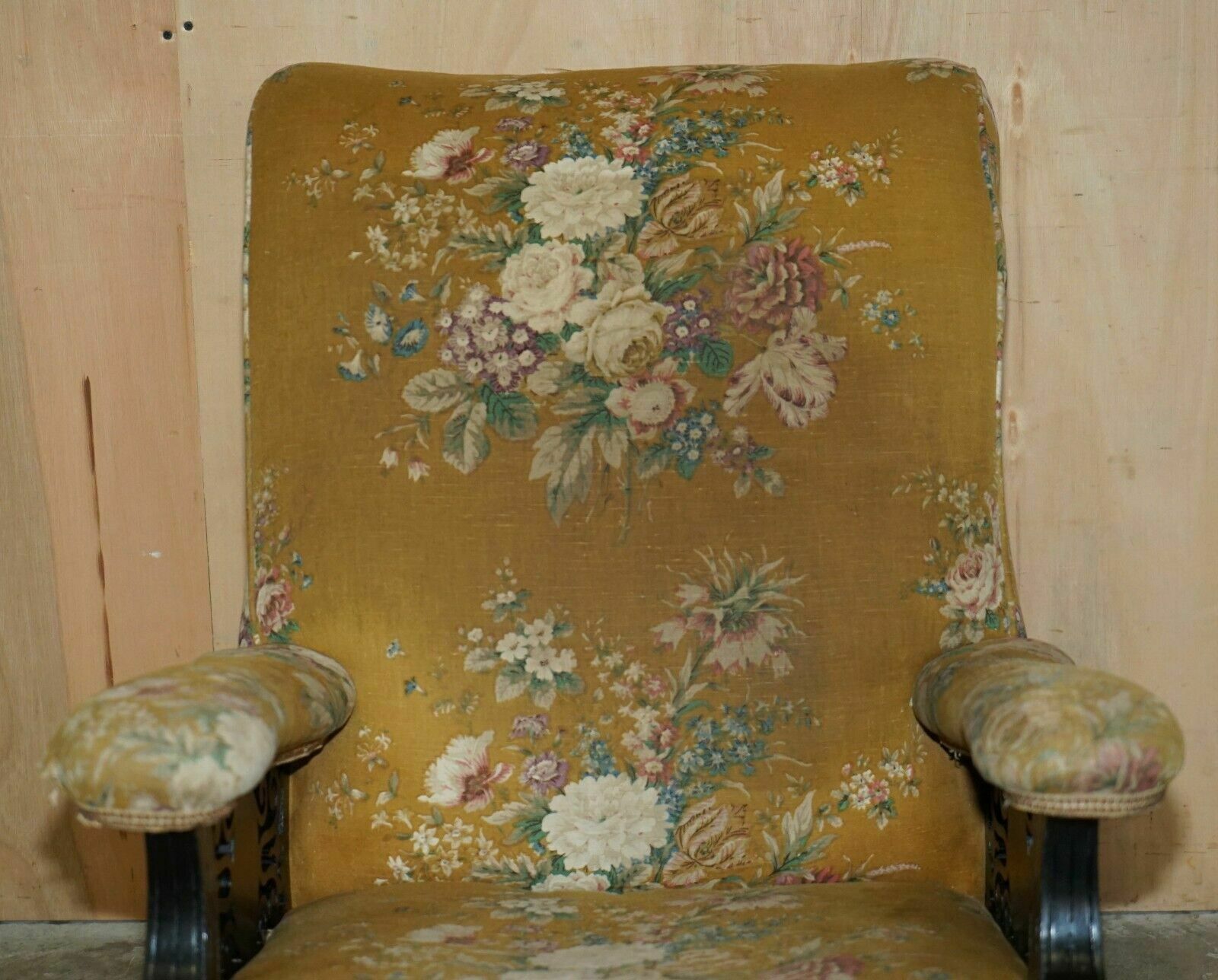 Super Rare Antique Victorian Aesthetic Movement Armchair With Grand Tour Plaques photo Furniture