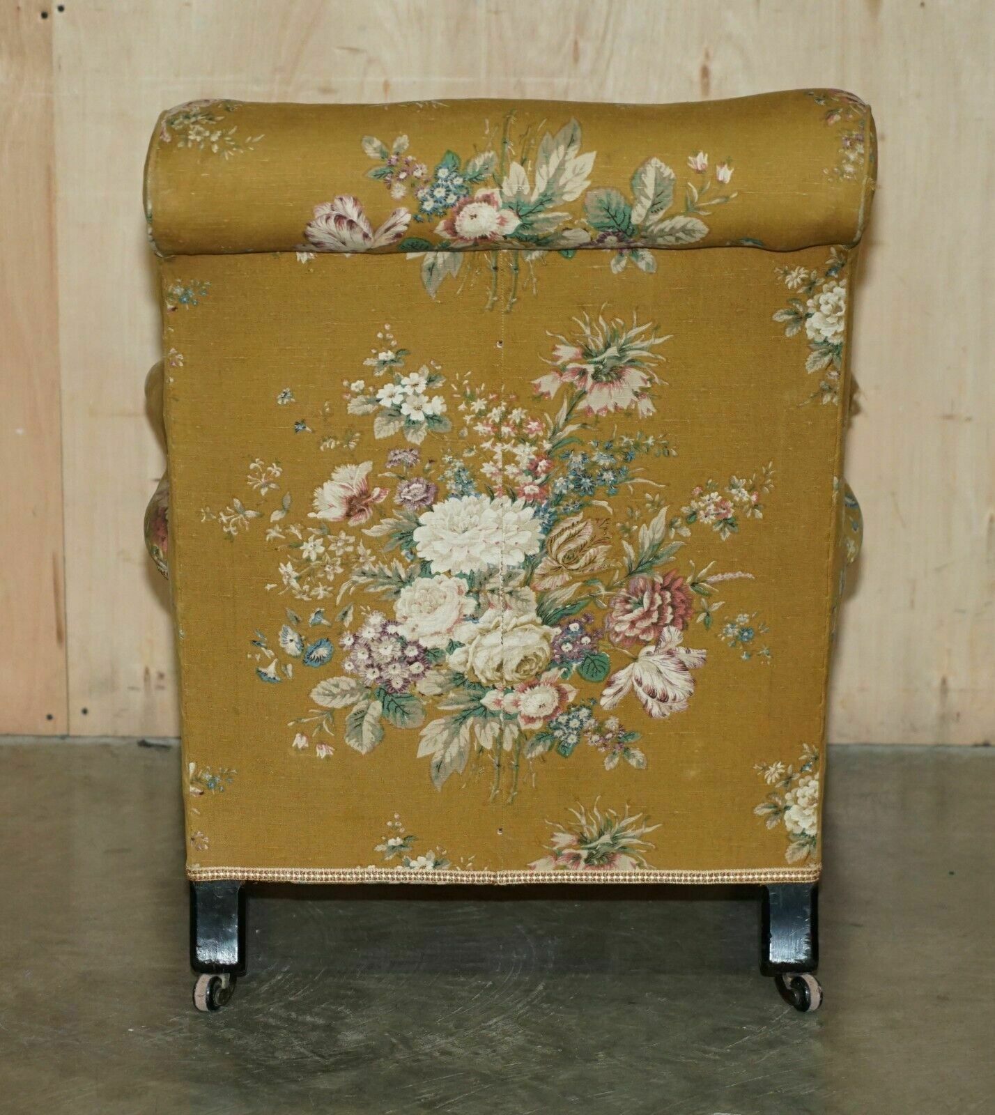 photo buy Super Rare Antique Victorian Aesthetic Movement Armchair With Grand Tour Plaques