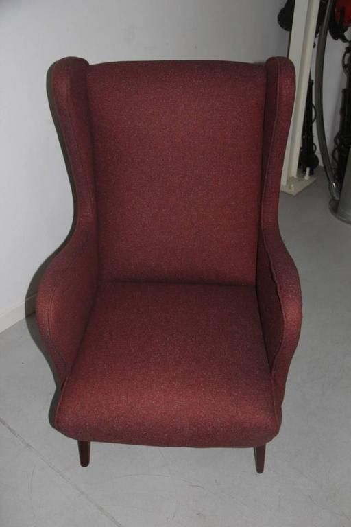 Italian 1950s Armchair Design And Exceptional Shape, Mid Century photo buy