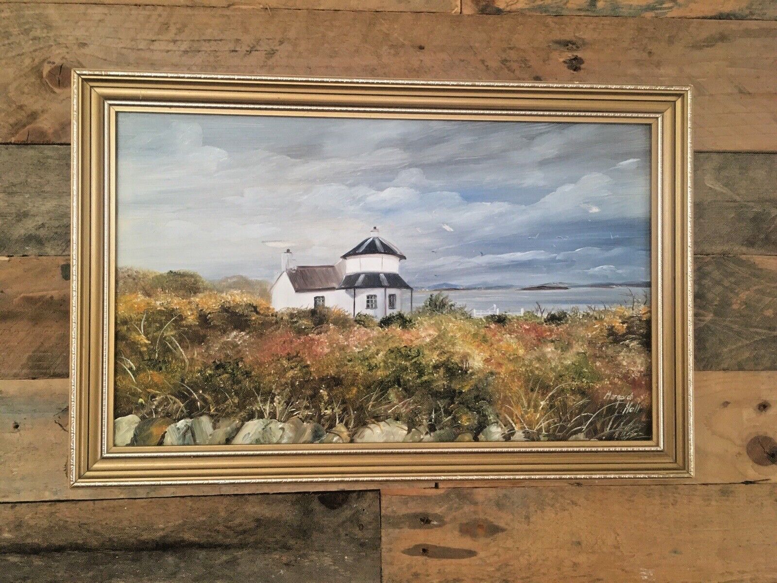 photo furniture Original Margaret Hall Framed Oil On Board Painting Toll House Penrhos Anglesey