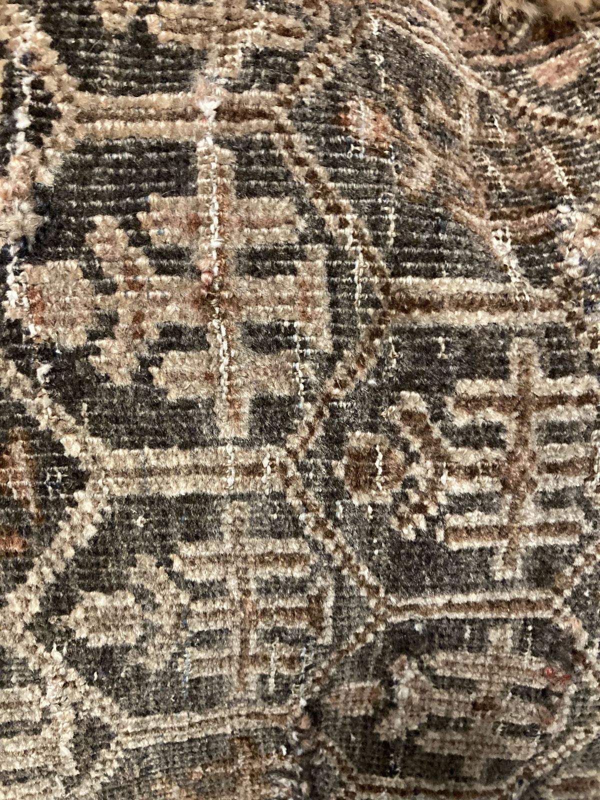 Large Antique Afghan Beluch Beaded Floor Cushion photo furniture