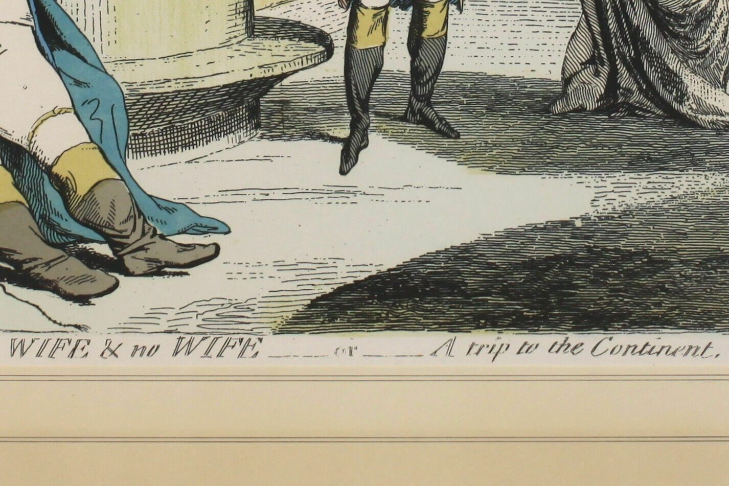 Limited Edition Copy Of James Gillray's "Wife & No Wife" photo 85.0