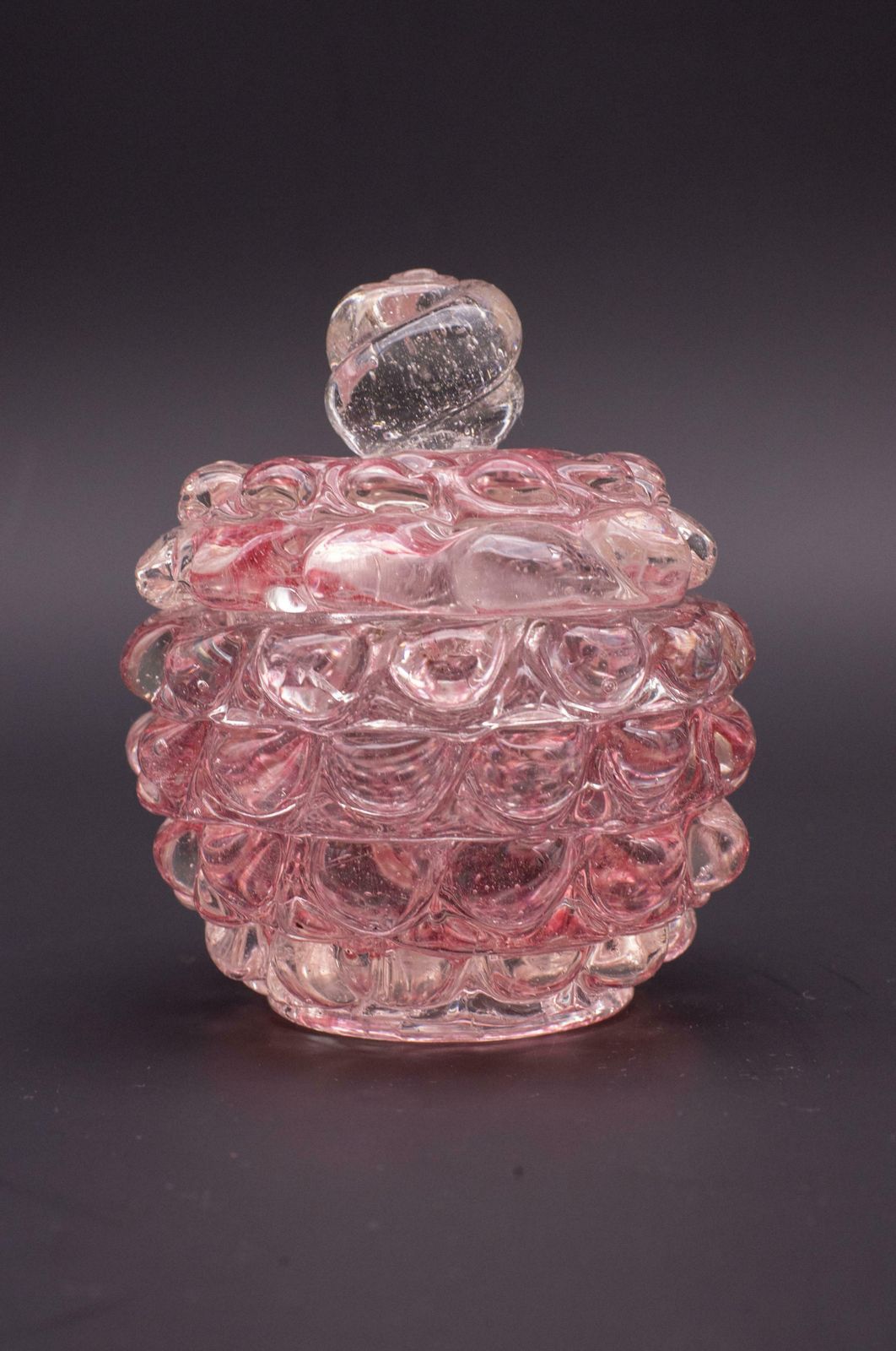 Rare Pink Ercole Barovier Series Lenti Vase Barovier & Toso Italy 1940s photo furniture