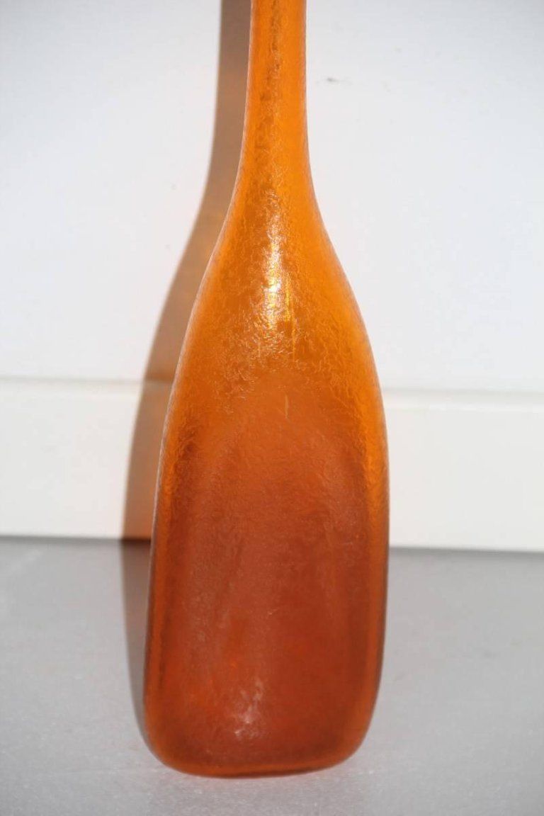 Vase Bottle By Flavio Poli For Seguso, Design 1960s Murano Art Glass photo furniture