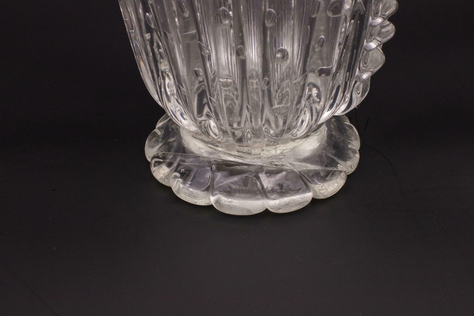 2231.0 Art Decò Large Size Murano Bullicante Vase By Barovier & Toso, 1930s photo