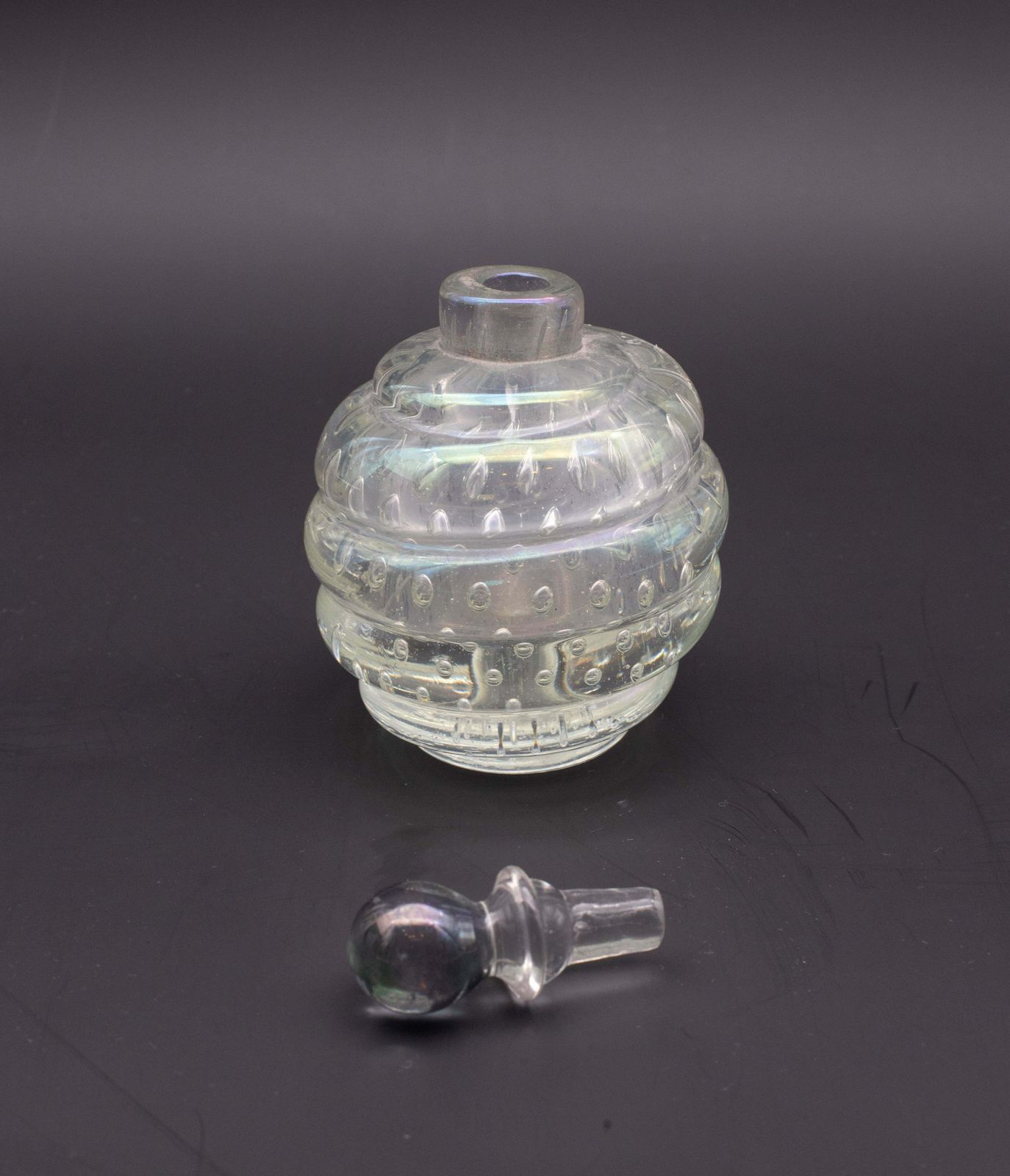 Bubbles Iridescent Vase By Barovier E Toso, 1950s photo for sale