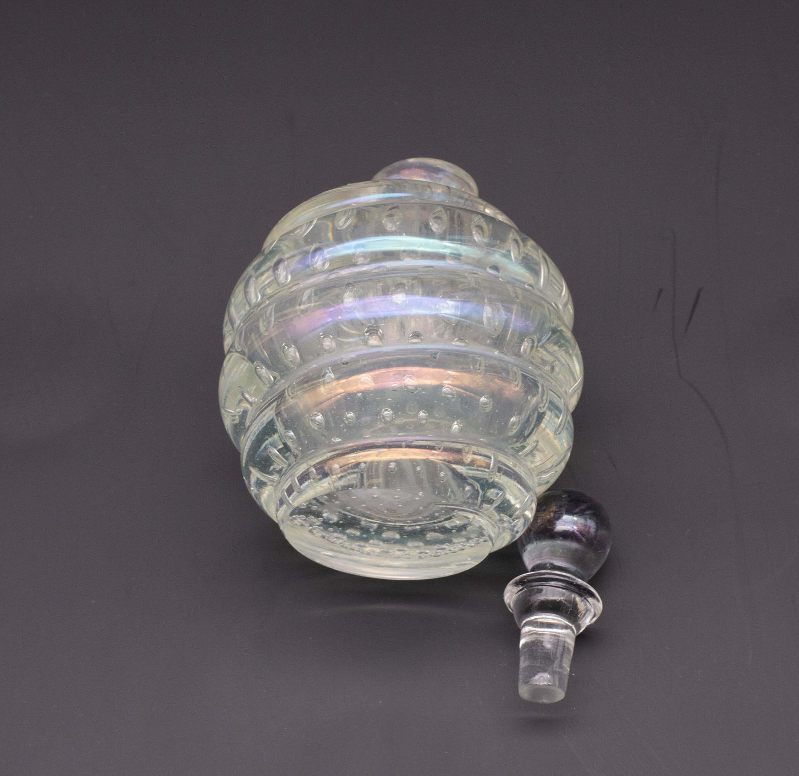 Bubbles Iridescent Vase By Barovier E Toso, 1950s photo vinterior