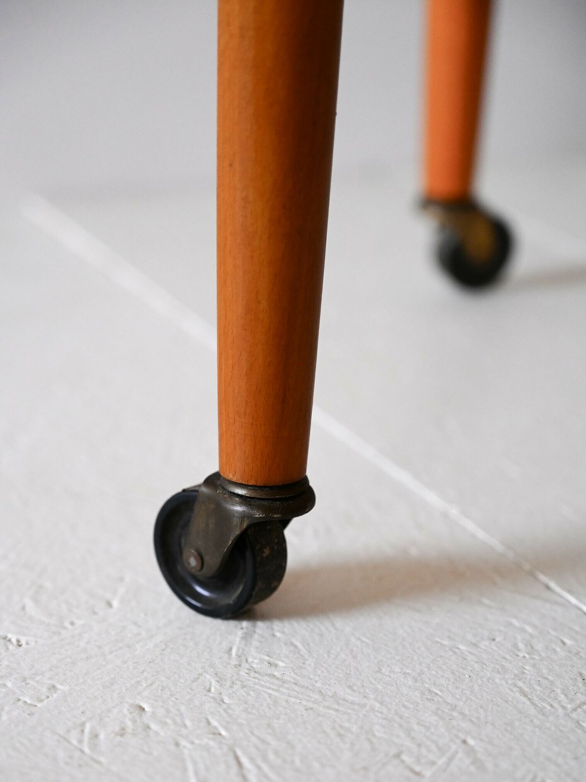 1960s Teak Coffee Table With Wheels photo buy